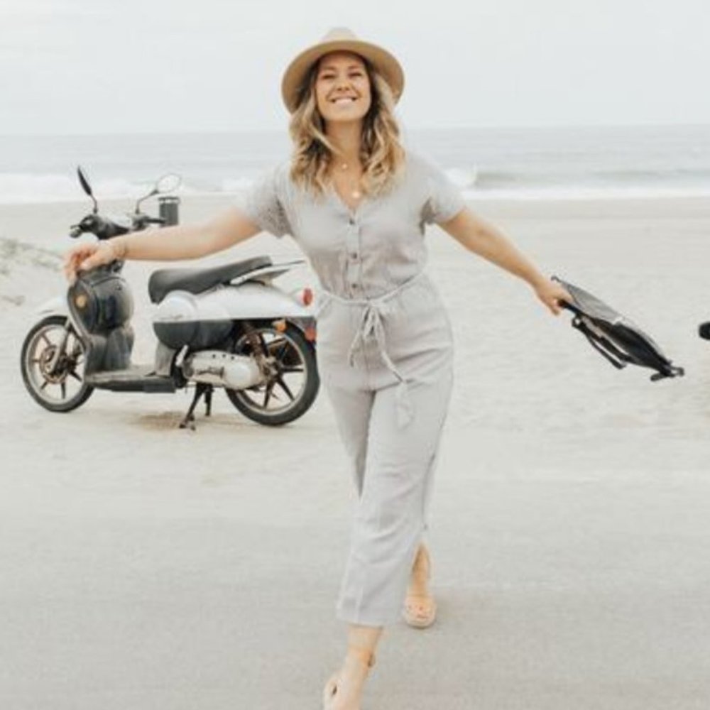 CLJA Brighton Jumpsuit White/Gray